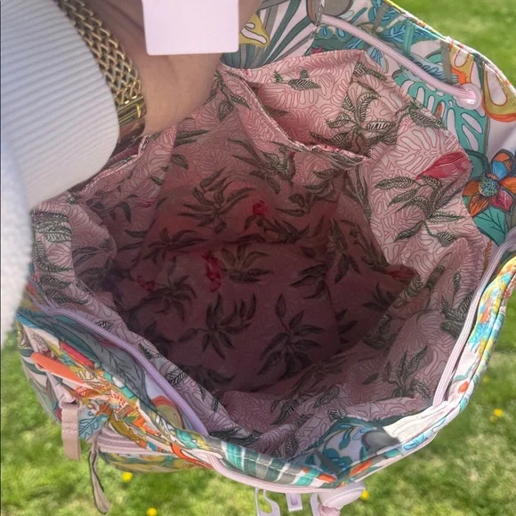 Vera Bradley Rain Forest Canopy Utility Backpack - Picture 11 of 16